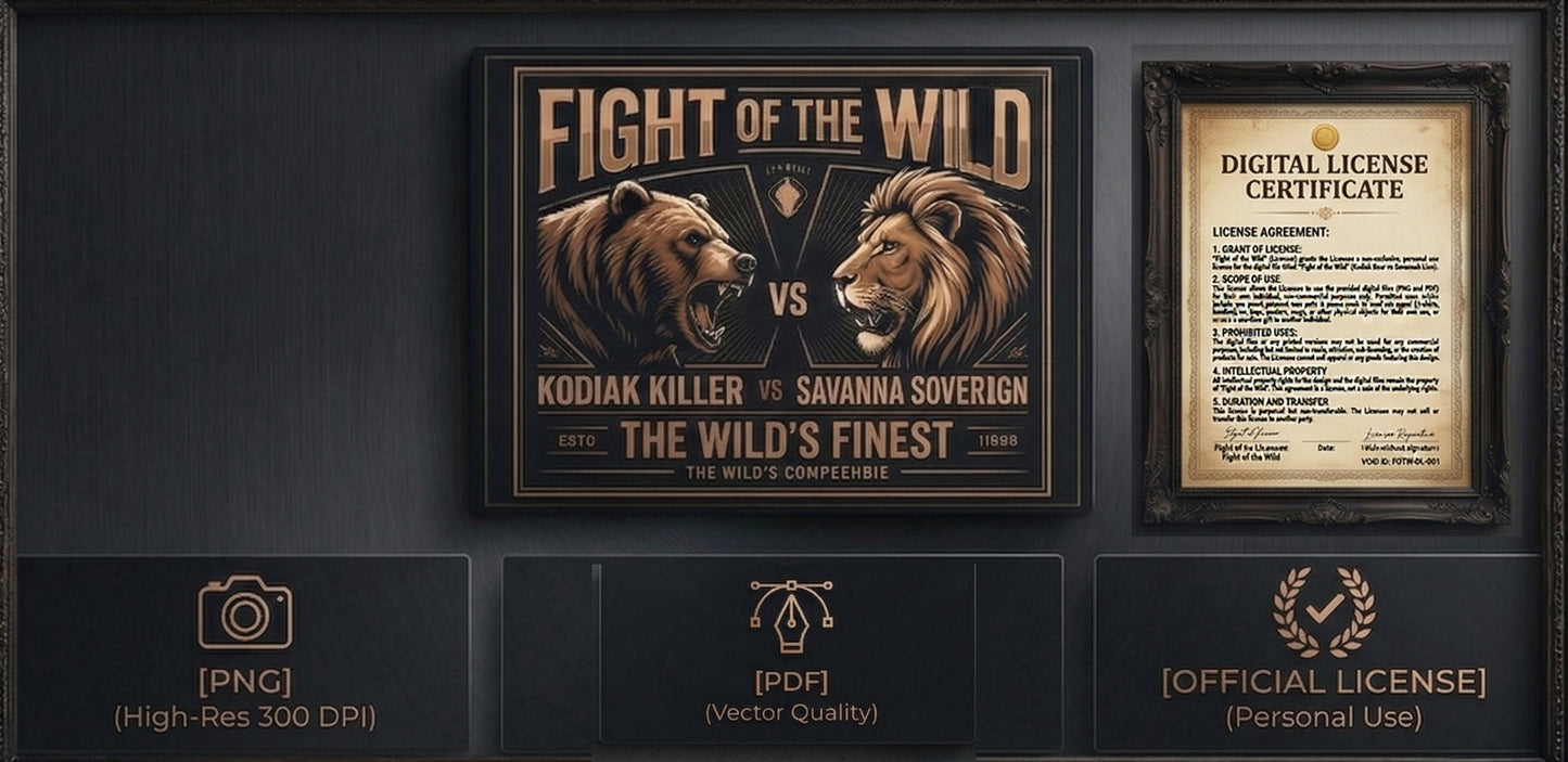 FIGHT OF THE WILD – DIY DIGITAL LICENSE