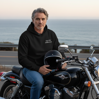 EM25 Sovereign Black 350gsm Heavyweight Hoodie