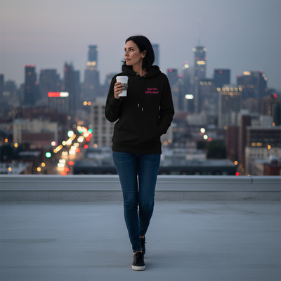 EM25 Sovereign Black 350gsm Heavyweight Hoodie