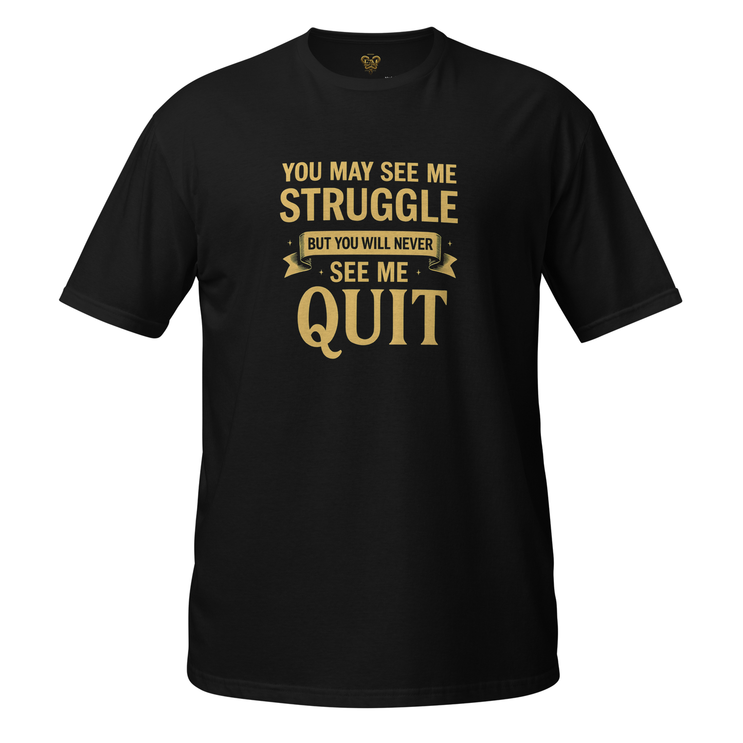 T-shirt en coton doux « Never Quit »