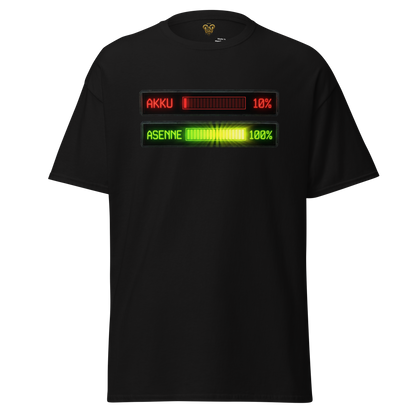 Batterie faible, moral d'acier - T-shirt unisexe classique